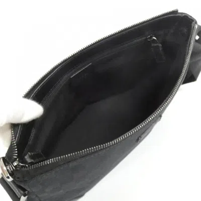 Pre-owned Gucci Black Gg Canvas Shoulder Bag ()