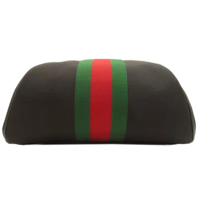 Pre-owned Gucci Black Nylon Canvas Backpack ()