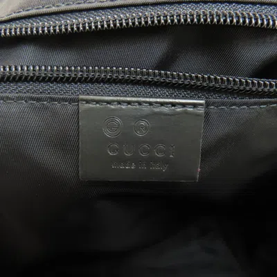 Pre-owned Gucci Black Nylon Canvas Backpack ()