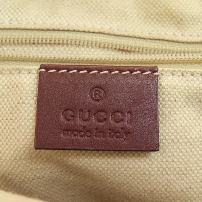 Pre-owned Gucci Brown Canvas Tote Bag ()