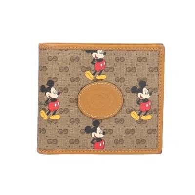 Pre-owned Gucci Brown Gg Supreme Canvas Wallet (bi-fold) ()