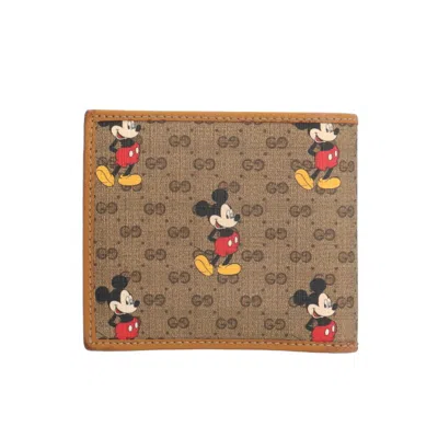Pre-owned Gucci Brown Gg Supreme Canvas Wallet (bi-fold) ()