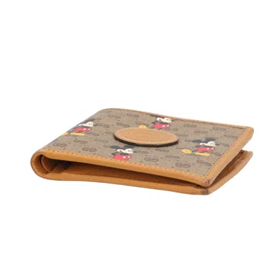 Pre-owned Gucci Brown Gg Supreme Canvas Wallet (bi-fold) ()