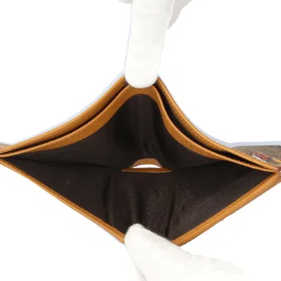 Pre-owned Gucci Brown Gg Supreme Canvas Wallet (bi-fold) ()