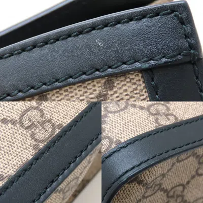 Pre-owned Gucci Brown Gg Supreme Leather Shoulder Bag Tote Bag ()