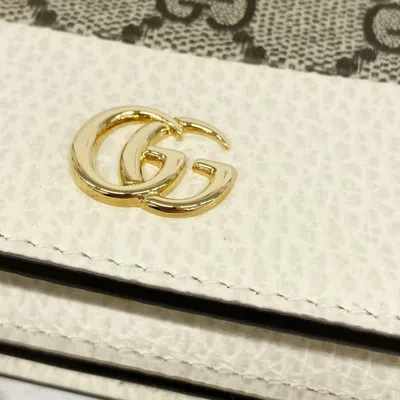 Pre-owned Gucci Brown Ivory Leather Wallet (bi-fold) ()