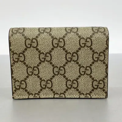 Pre-owned Gucci Brown Ivory Leather Wallet (bi-fold) ()