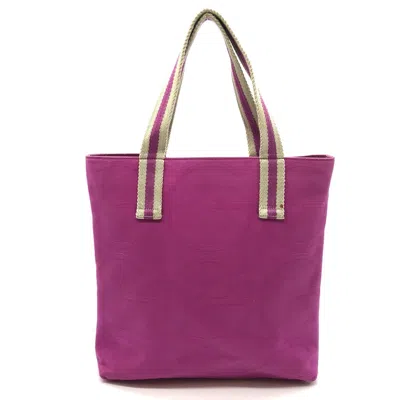 Pre-owned Gucci Pink Canvas Handbag Tote Bag ()