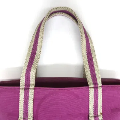 Pre-owned Gucci Pink Canvas Handbag Tote Bag ()