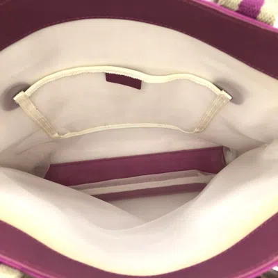 Pre-owned Gucci Pink Canvas Handbag Tote Bag ()