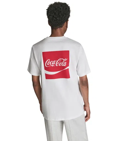 Converse Men's Coca Cola Logo Pull-on T-shirt In White