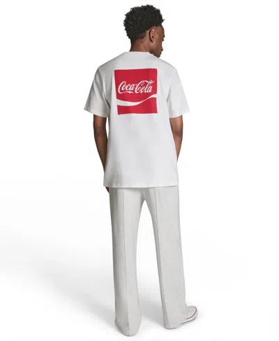 Converse Men's Coca Cola Logo Pull-on T-shirt In White