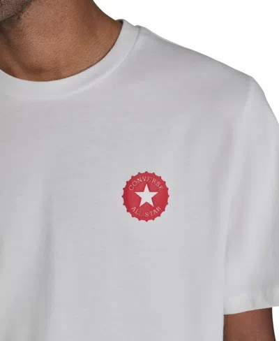 Converse Men's Coca Cola Logo Pull-on T-shirt In White