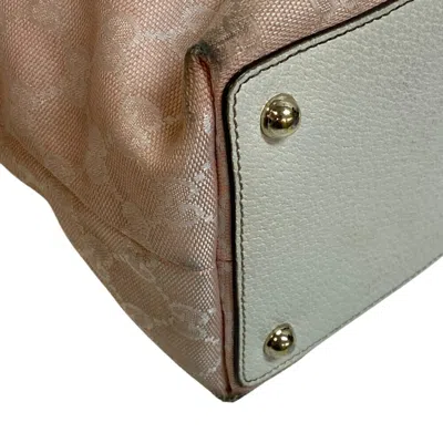 Pre-owned Gucci White Canvas Tote Bag ()