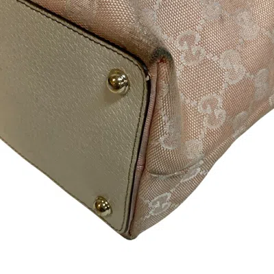 Pre-owned Gucci White Canvas Tote Bag ()