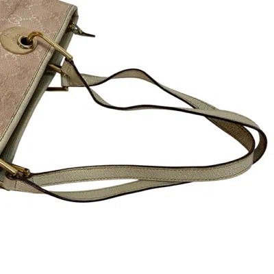 Pre-owned Gucci White Canvas Tote Bag ()