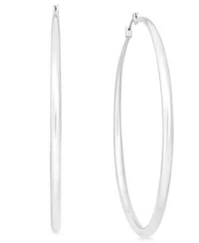 Inc International Concepts Basic 2 3 1 6 Hoop Earrings In Gold Tone Or Silver Tone Created For Macys In Brown