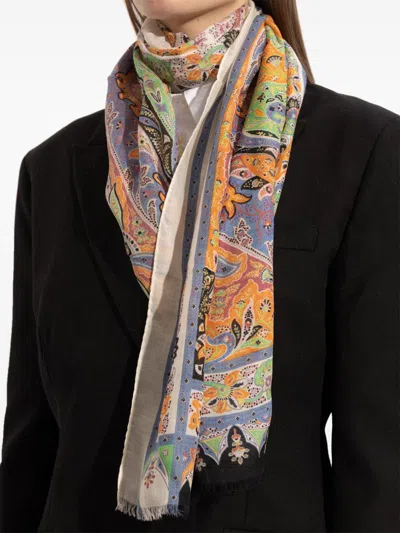 Etro Paisley Patterned Scarf In Multi
