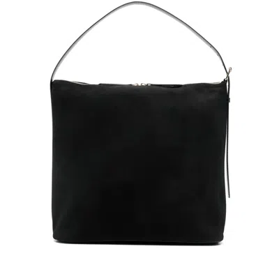 Apc Adjustable-strap Zip Shoulder Bag In Black