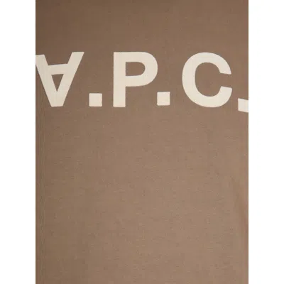 Apc A.p.c. T-shirts In Brown