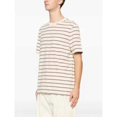 Apc Striped Chest-pocket T-shirt In Multi