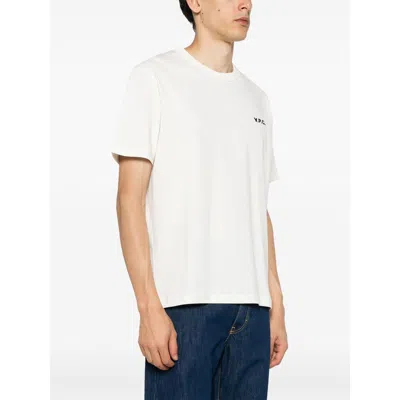 Apc A.p.c. Boxy Cotton Crew-neck T-shirt In White