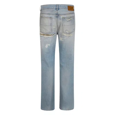 Amiri Distressed-effect Denim Jeans In Blue