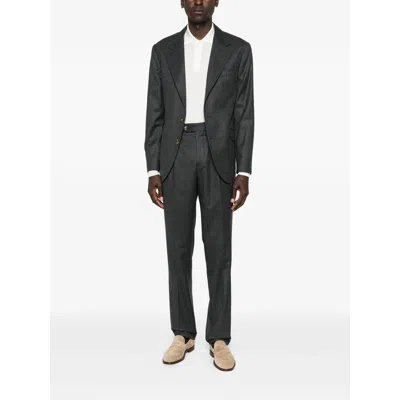 Brunello Cucinelli Single-breasted Suit In Black
