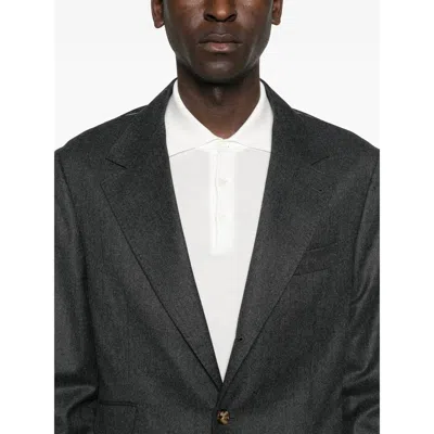 Brunello Cucinelli Single-breasted Suit In Black