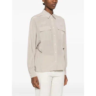 Brunello Cucinelli Pocket Button Shirt In White