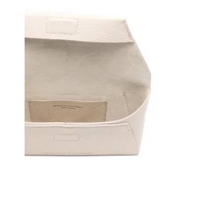Brunello Cucinelli Envelope Chain-strap Mini Bag In Neutral