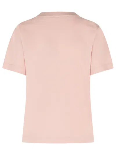 Burberry Pink Cotton T-shirt In Pink