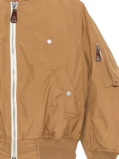 Phenix Padded Bomer Jacket In Brown