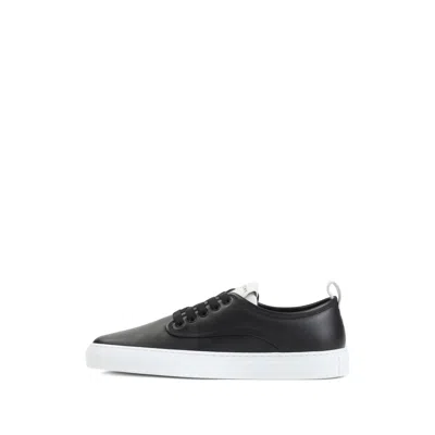 Givenchy New City Leather Low Sneakers Shoes In Black