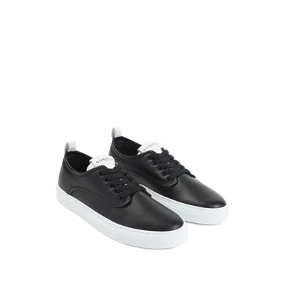 Givenchy New City Leather Low Sneakers Shoes In Black