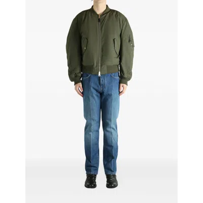 Givenchy Zip Pocket Cotton Jacket In Green
