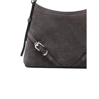 Givenchy Mini Leather Bag Featuring Adjustable Strap In Gray