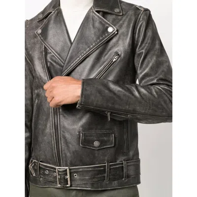Golden Goose Biker Jacket In Black