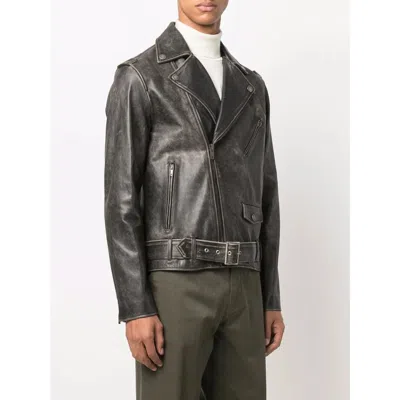 Golden Goose Biker Jacket In Black