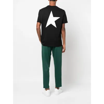 Golden Goose Men Logo Print T-shirt In Black