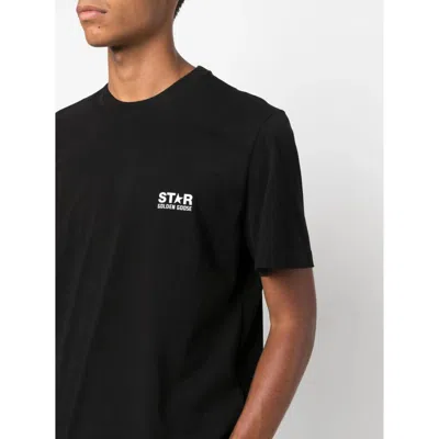 Golden Goose Men Logo Print T-shirt In Black
