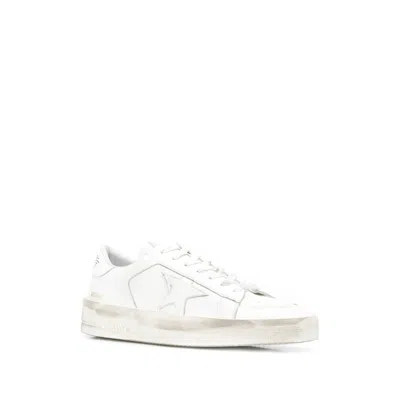 Golden Goose Deluxe Brand Men White Leather Stardan Sneakers In Multi