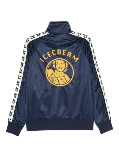 Icecream Logo-embroidered Jacket In Blue