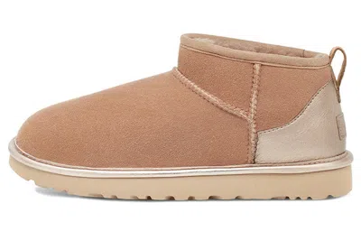 Ugg (wmns)  Classic Ultra Mini Shine 'beech Wood' In Brown