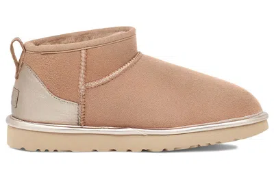 Ugg (wmns)  Classic Ultra Mini Shine 'beech Wood' In Brown
