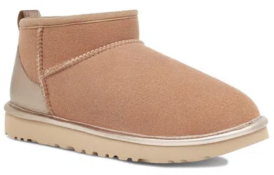 Ugg (wmns)  Classic Ultra Mini Shine 'beech Wood' In Brown