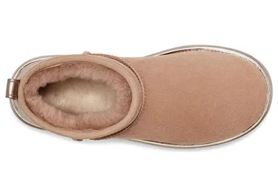 Ugg (wmns)  Classic Ultra Mini Shine 'beech Wood' In Brown