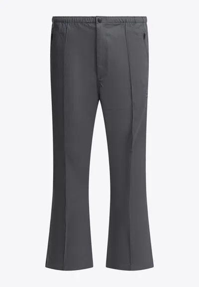 Needles Boot-cut Twill Pants And Elastic Waistband In Gray
