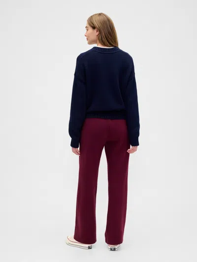 Gap Factory Gap Logo Straight Sweatpants In Blue