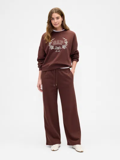 Gap Factory Relaxed Straight-leg Sweatpants In Brown